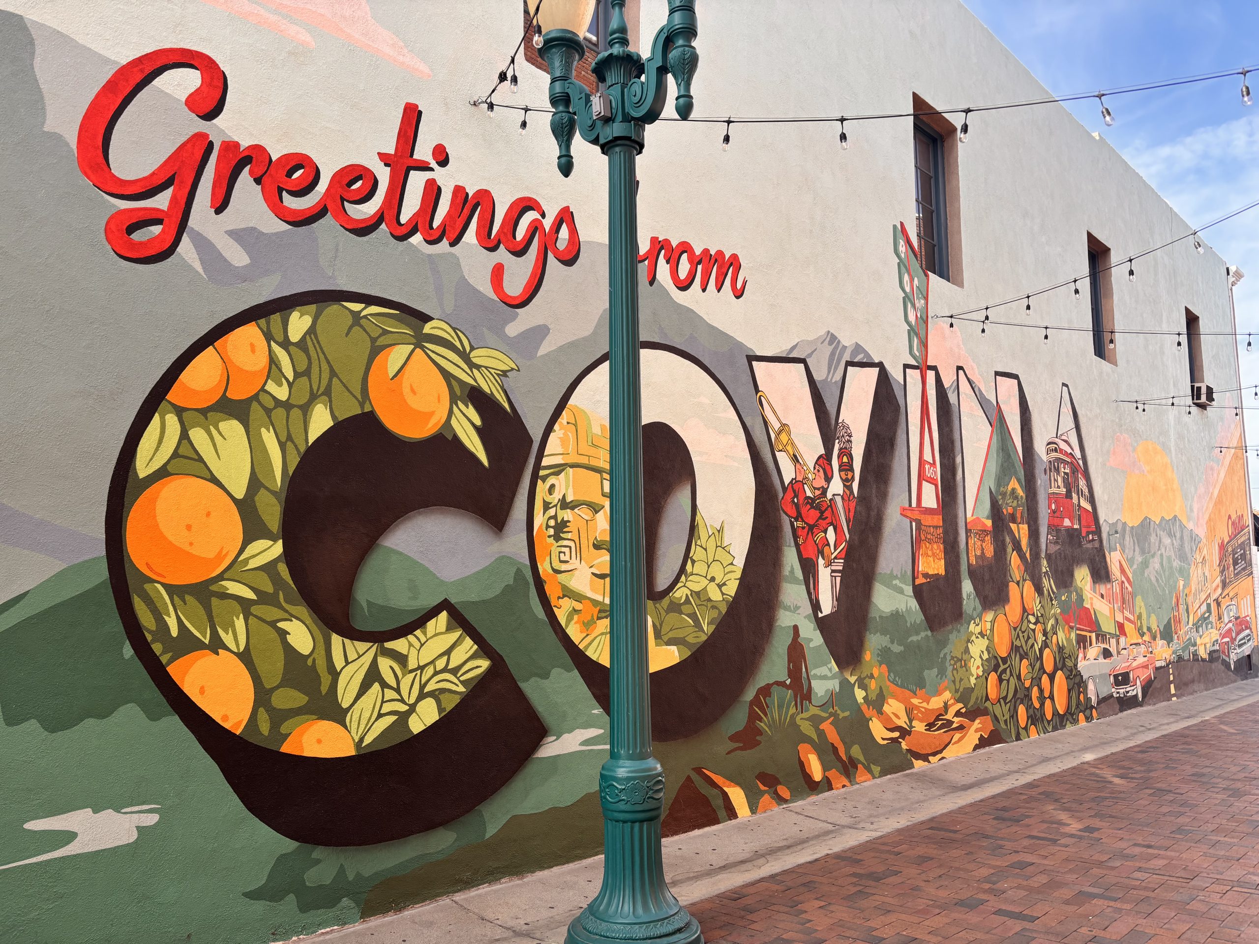 Covina California mural in Downtown Covina
